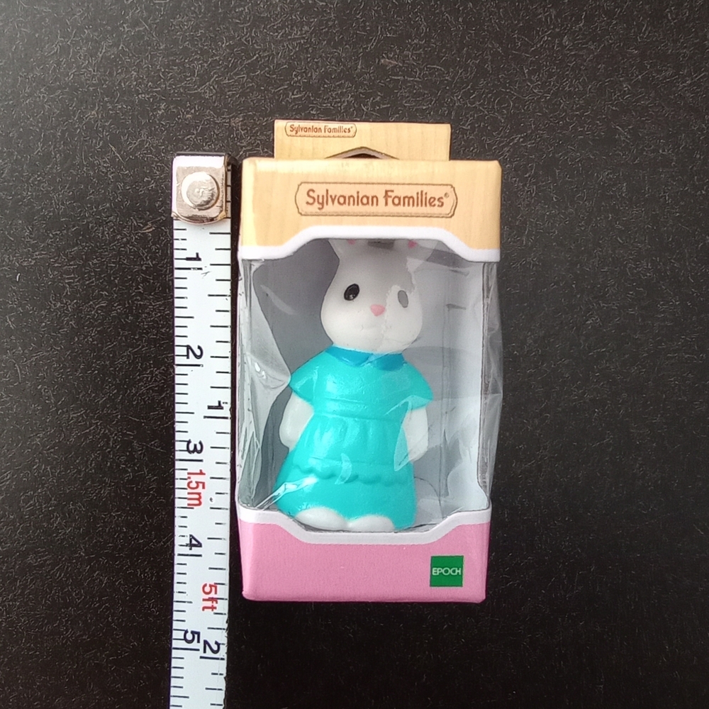 White Rabbit Figure in Blue Outfit